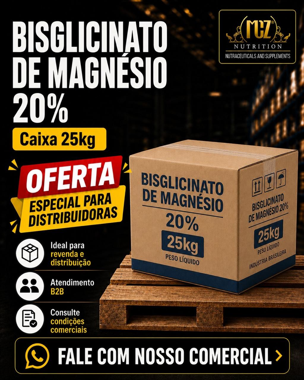 Bisglicinato de Magnésio 20%